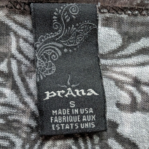 prAna Rapture Top Women S Cotton Blend Semi Sheer Grey White Y2K Shabby Fairy - Picture 11 of 15